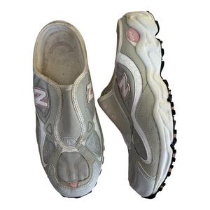 New Balance 470 Y2K Style Grey Pink Sneaker Mules Slip On